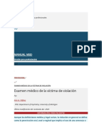 Violación - Exámen Medico Legal