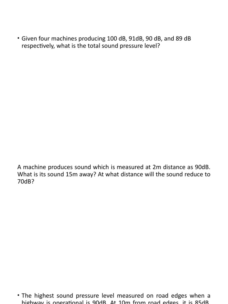 Noise Pollution Control and Sound Levels | PDF | Decibel | Loudspeaker