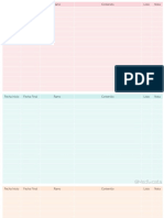 Planificación Evaluaciones