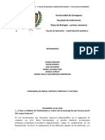 UNIVERSIDAD DE CARTAGENA - TALLER DE BIOLOGÍA SOBRE COMPOSICIÓN QUÍMICA