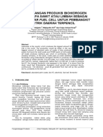 Pengembangan Produksi Biohidrogen Dari Kelapa Sawit Atau Limbah Sebagai Bahan Bakar Fuel Cell Untuk Pembangkit Listrik Daerah Terpencil