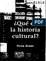 ¿Qué Es La Historia Cultural (OCR) BURKE, PETER