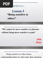 Presentation - Being Sensitive To Others