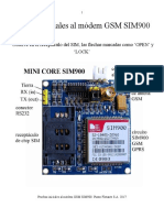 Pruebas in Modem GSM Sim900