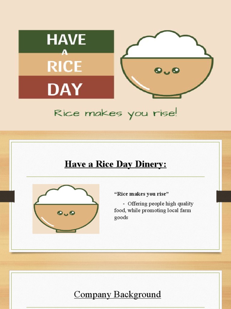 Have A Rice Day | PDF