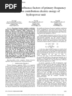 Primary Frequency Regulation