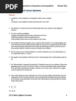 Answer Key - CK-12 Chapter 07 Basic Algebra Concepts