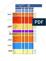 Lista de Precios W2 Gamesa