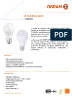 Foco de Led 8.5w.a19.6500k