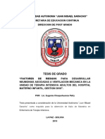 Factores de Riesgo para Desarrollar Neumonias Asociadas A Ventilacion Mecanica