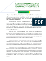 Pelantikan Pengurus Pemuda Katolik KOMCAB Denpasar 2022-2025