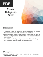 Muslim Religiosity Scale