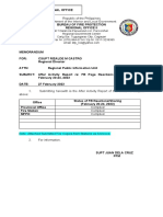 After Activity Report Sample BFP