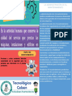 infografia administracion de el mantenimiento