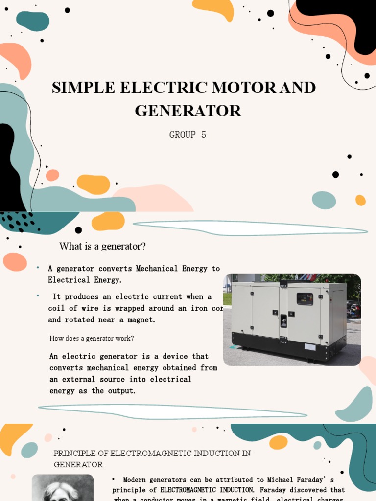 How Generators and Motors Work Using PDF Electric