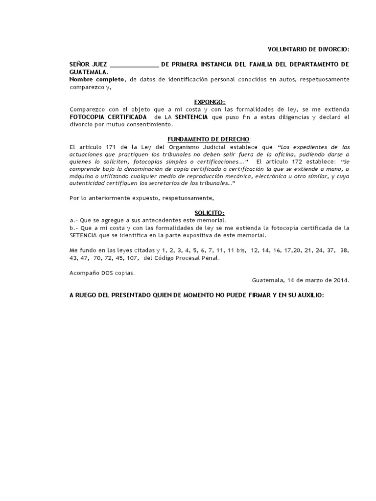 Solicitud de Certificacion de Sentencia | PDF
