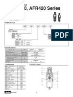 AFR320, AFR420 Series Filter-Regulators Specs