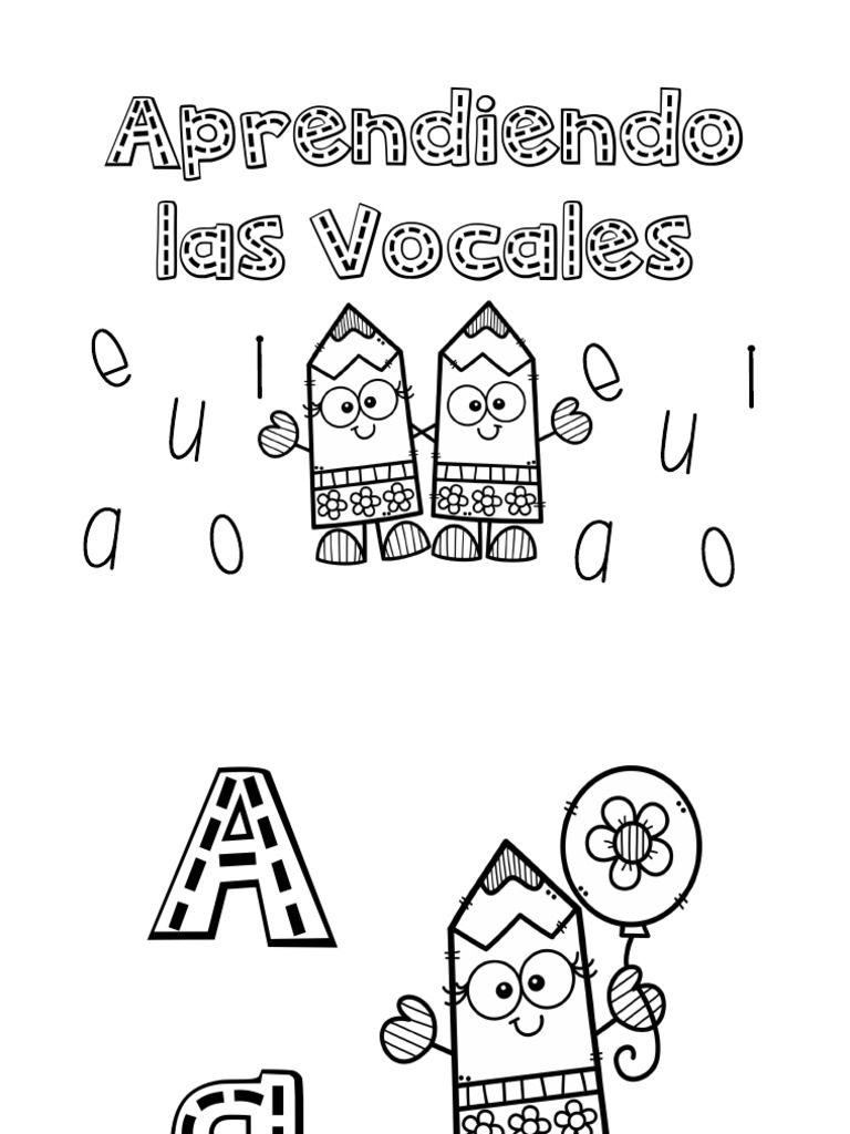 Aprendiendo°las°vocales | PDF | Artes del Lenguaje y Comunicación ...