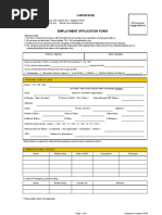 Employment Application Form