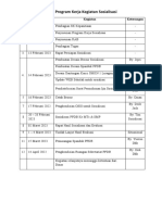 Draft Program Kerja Kegiatan Sosialisasi