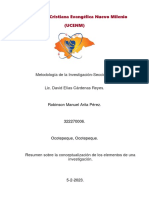 Universidad Cristiana Evangélica Nuevo Milenio (Ucenm) : Metodología de La Investigación-Sección 3