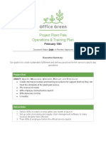 Project Plant Pals Operations & Training Plan