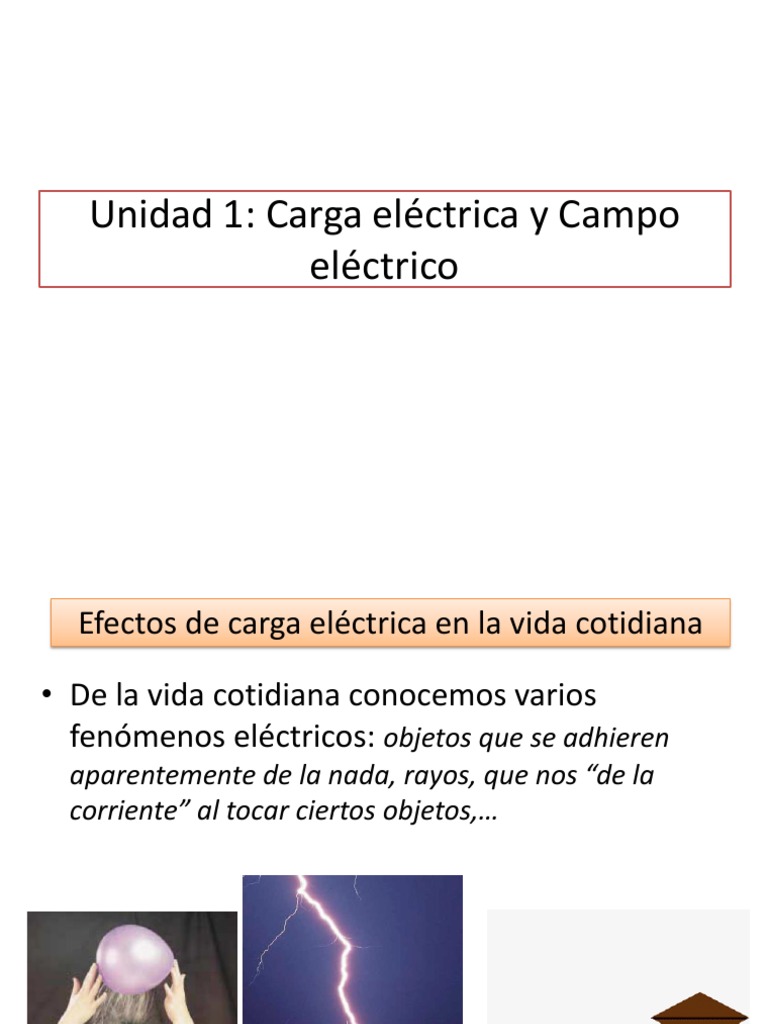 01 Carga Electrica PDF Electricidad Electrón