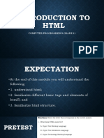 Computer Programming Grade 11 Introduction To HTML