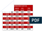 Cronograma Informacion Oasc 2022 Mes Agosto