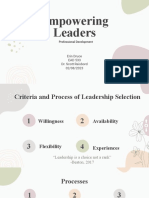 Ead 533-Empowering Leaders Professional Development 1