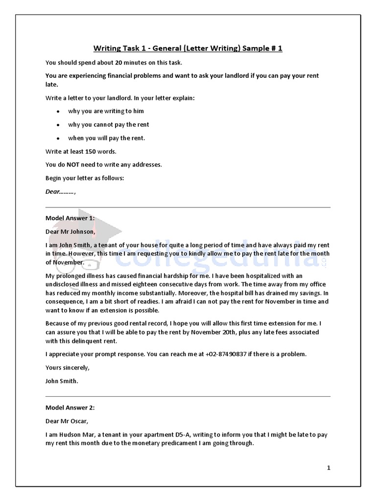 IELTS General Writing Task 1 Samples | PDF | Point Of Sale | Waiting Staff