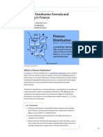 Poisson Distribution Formula and Meaning in Finance