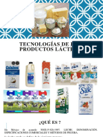 Tecnologías de Los Productos Lácteos