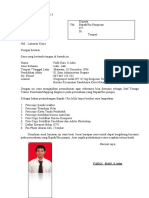Contoh Surat Lamaran CV Staf Teknis Tenaga Map