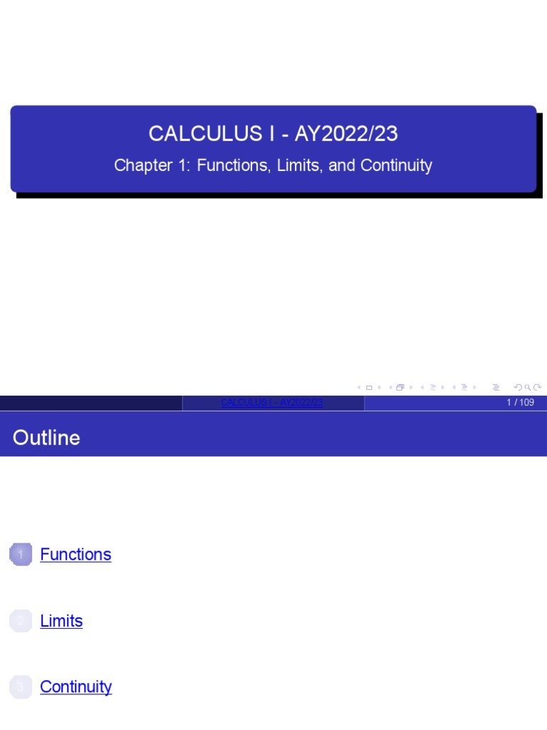 Calculus I Chapter 1 (Printed Version) PdfToPowerPoint | PDF ...