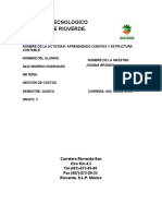 Aprendiendo cuentas y estructura contable ITS Rioverde