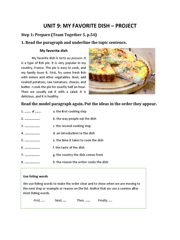 My Favorite Dish Tarte au Poisson A StepbyStep Guide to Creating