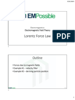 Lecture Lorentz Force Law