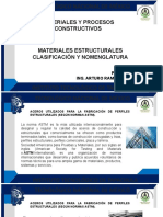 Estructuras de Acero Clasificación.