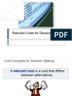 Relevant Cost Decision Making