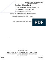 Indian Standard: Glossary of Terms Relating To River Valley Projects