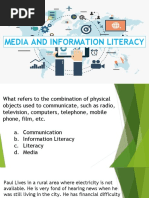 Media and Information Literacy