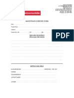Maintenance Report Form 04