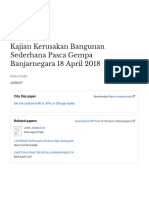 Kajian Kerusakan Bangunan Sederhana Pasca Gempa Banjar Negara 18 April 2018