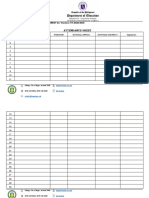 6 L - D Attendance Sheet