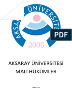 Mali̇ Hükümler