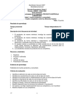 Actividades de Aprendizaje de Proyectos Horticolas 2023