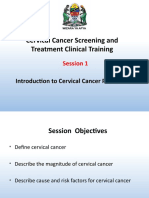 Cervical Cancer Screening and Treatment Clinical Training Session 1 Introduction