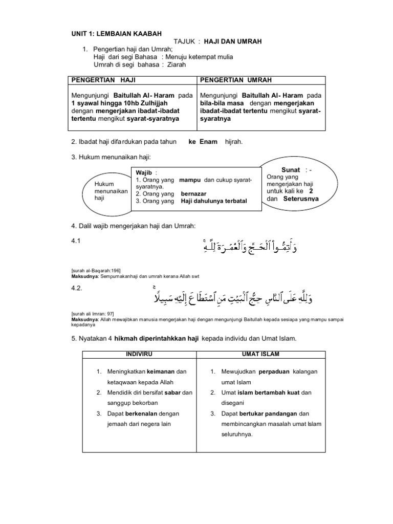 Haji Nota Pdf