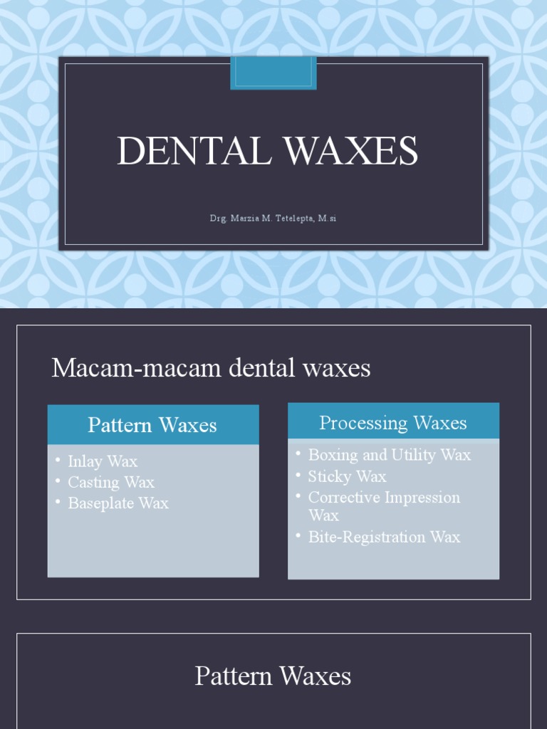 Dental Waxes 2 PDF